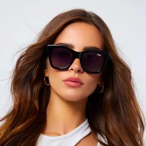 NWT- Quay Australia After Hours Black Sunglasses and Case